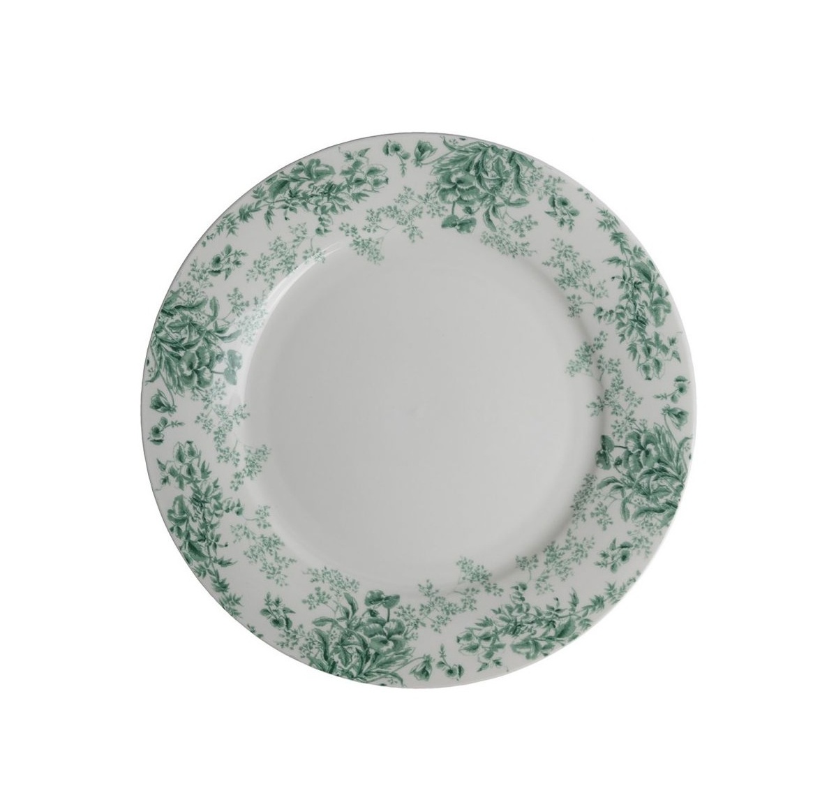 Тарілка діаметром 26 см Thurston Bloomз зеленими квітами